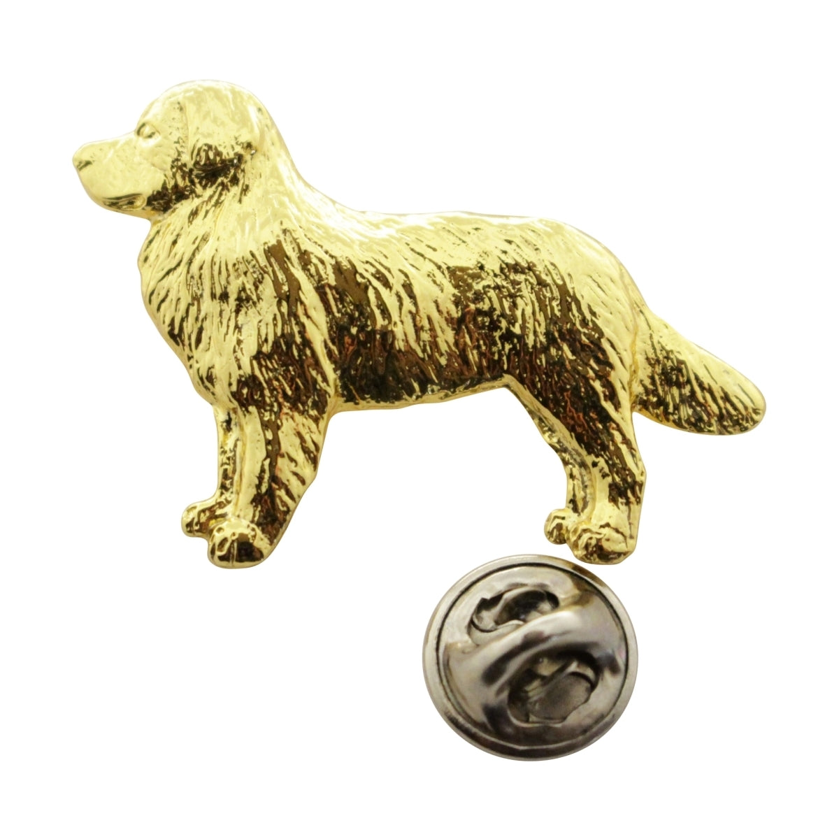 Bernese Mountain Dog Pin ~ 24K Gold ~ Lapel Pin ~ Sarah's Treats & Treasures